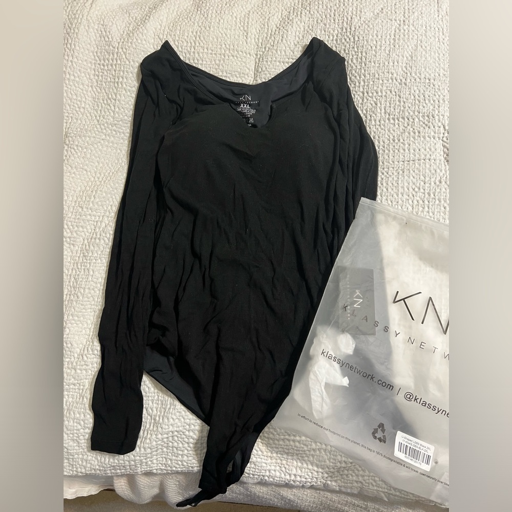 Classy Network Black Bodysuit